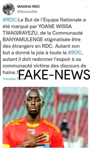 RDC : ce que révèlent les faits sur les origines familiales de Yoane Wissa